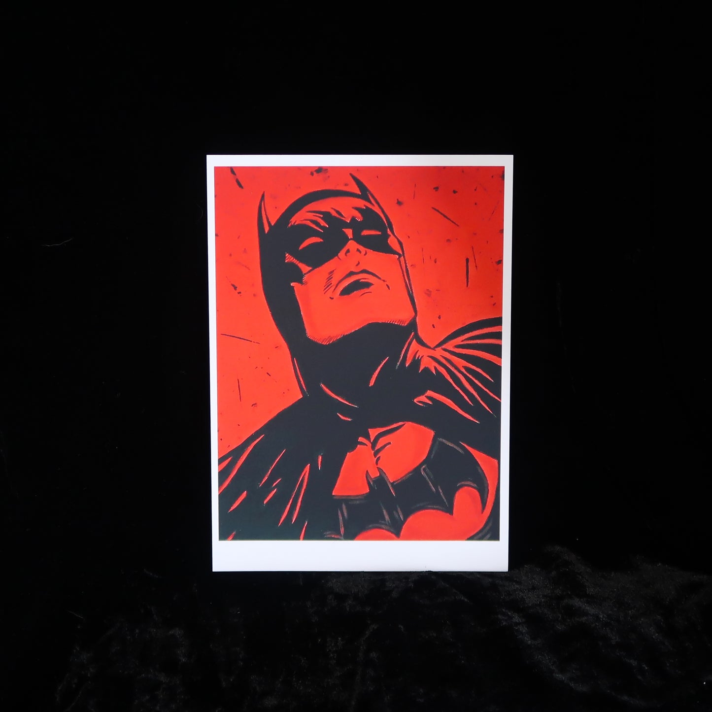 Classic Batman Matte Art Print by RED