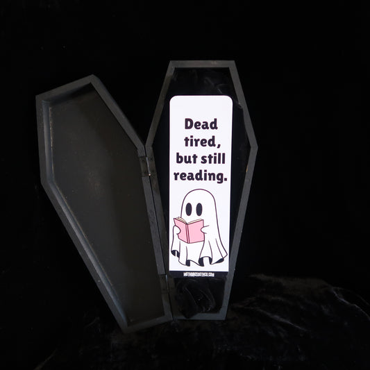 "Dead Tired..." Cute Ghost Bookmark 👻📚