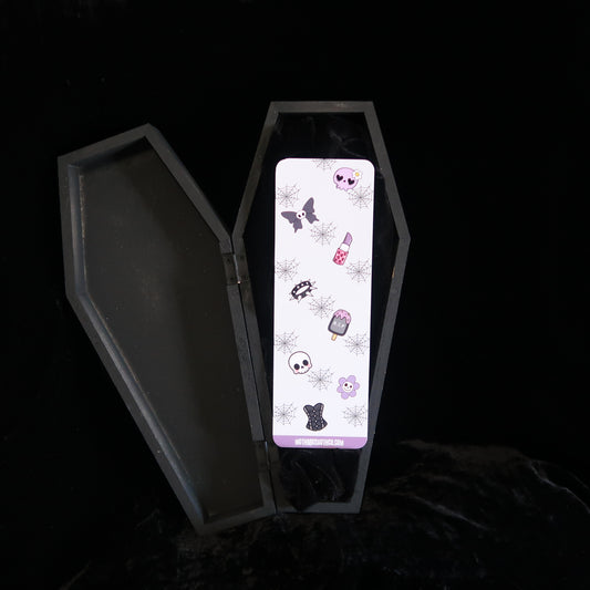 Goth Glam Bookmark 🕸️🎀💄📖