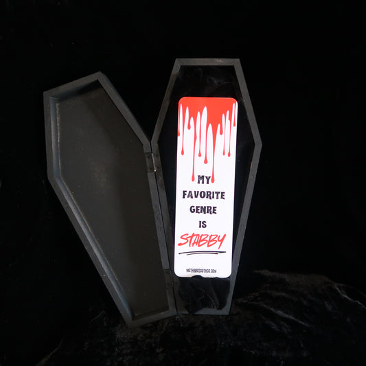 "My Favorite Genre Is Stabby" Bookmark🔪🩸📖