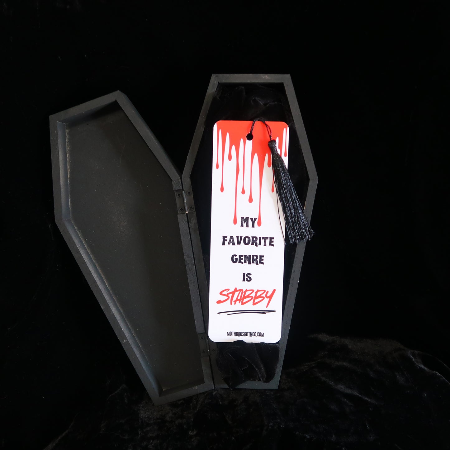 "My Favorite Genre Is Stabby" Bookmark🔪🩸📖