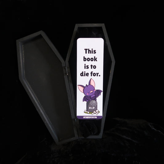 "To Die For" Creepy-Cute Bat Bookmark 🪦😈