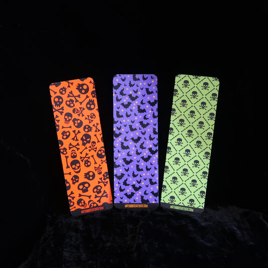 The Toxic Trio - Neon Bookmark Set🧡🦇☠️
