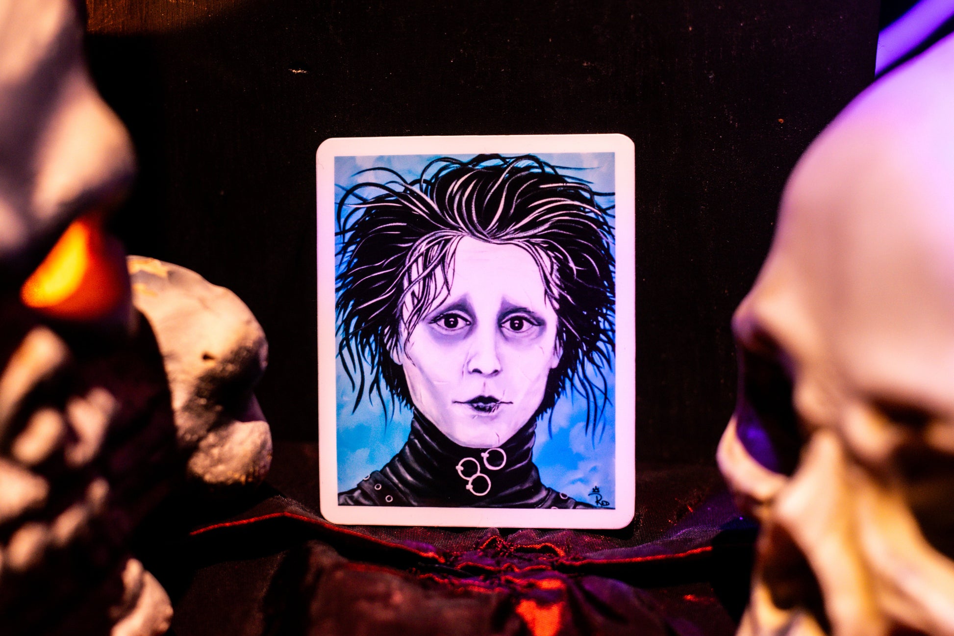 Edward Scissorhands Art Sticker