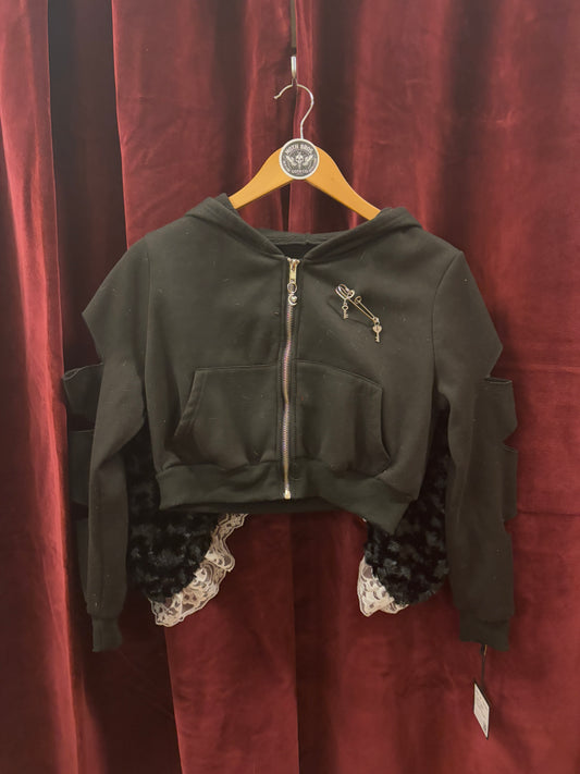 🐰 BUN-BUN Hoodie (White Lace) - SIZE S/M - UNLUCKY 13 COLLECTION: 19 of 63