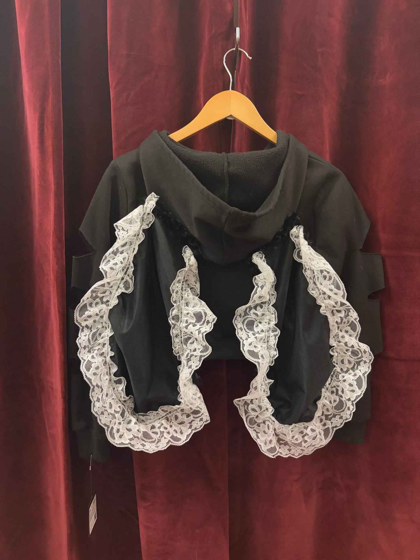 🐰 BUN-BUN Hoodie (White Lace) - SIZE S/M - UNLUCKY 13 COLLECTION: 19 of 63