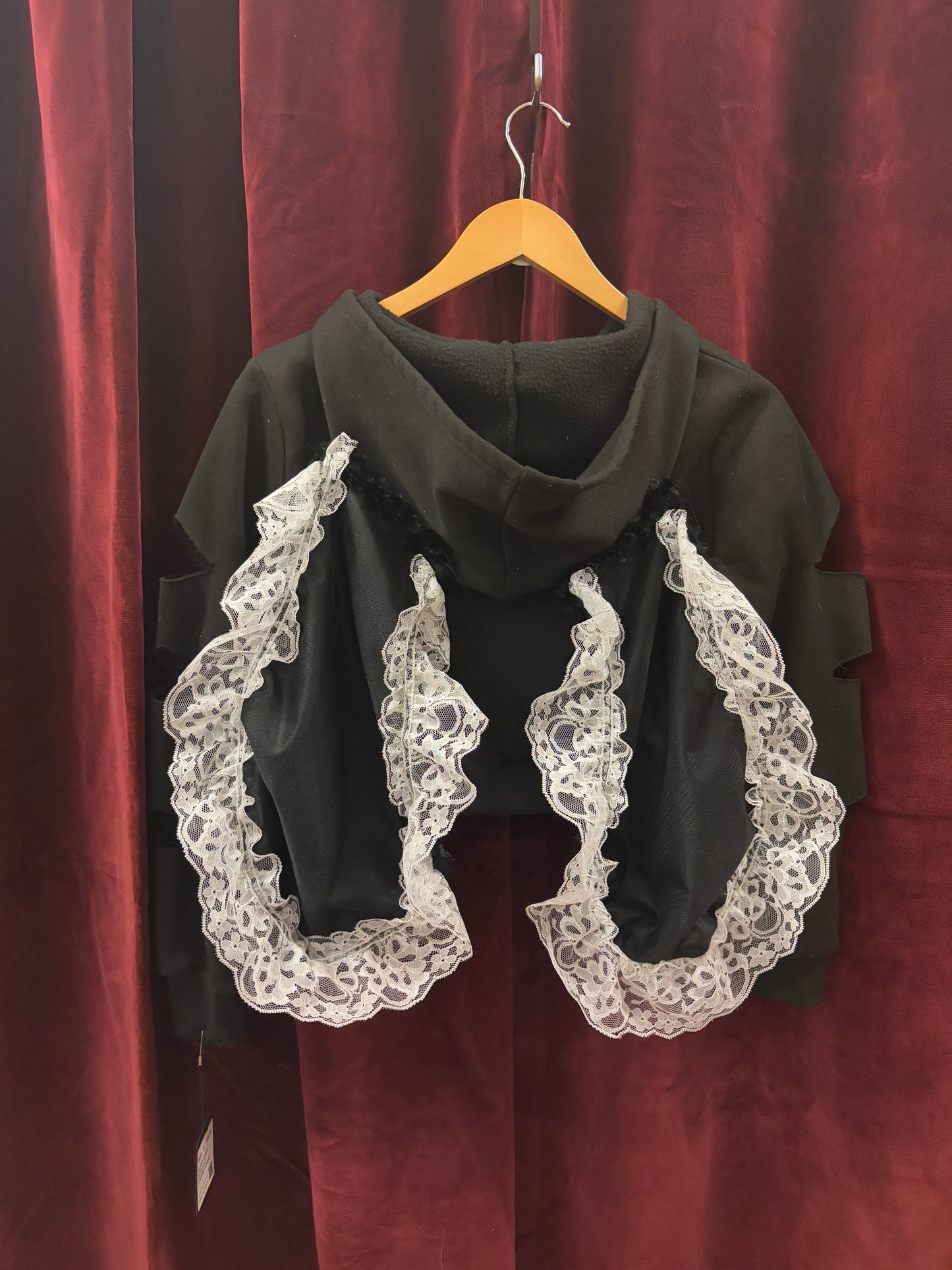 🐰 BUN-BUN Hoodie (White Lace) - SIZE S/M - UNLUCKY 13 COLLECTION: 19 of 63