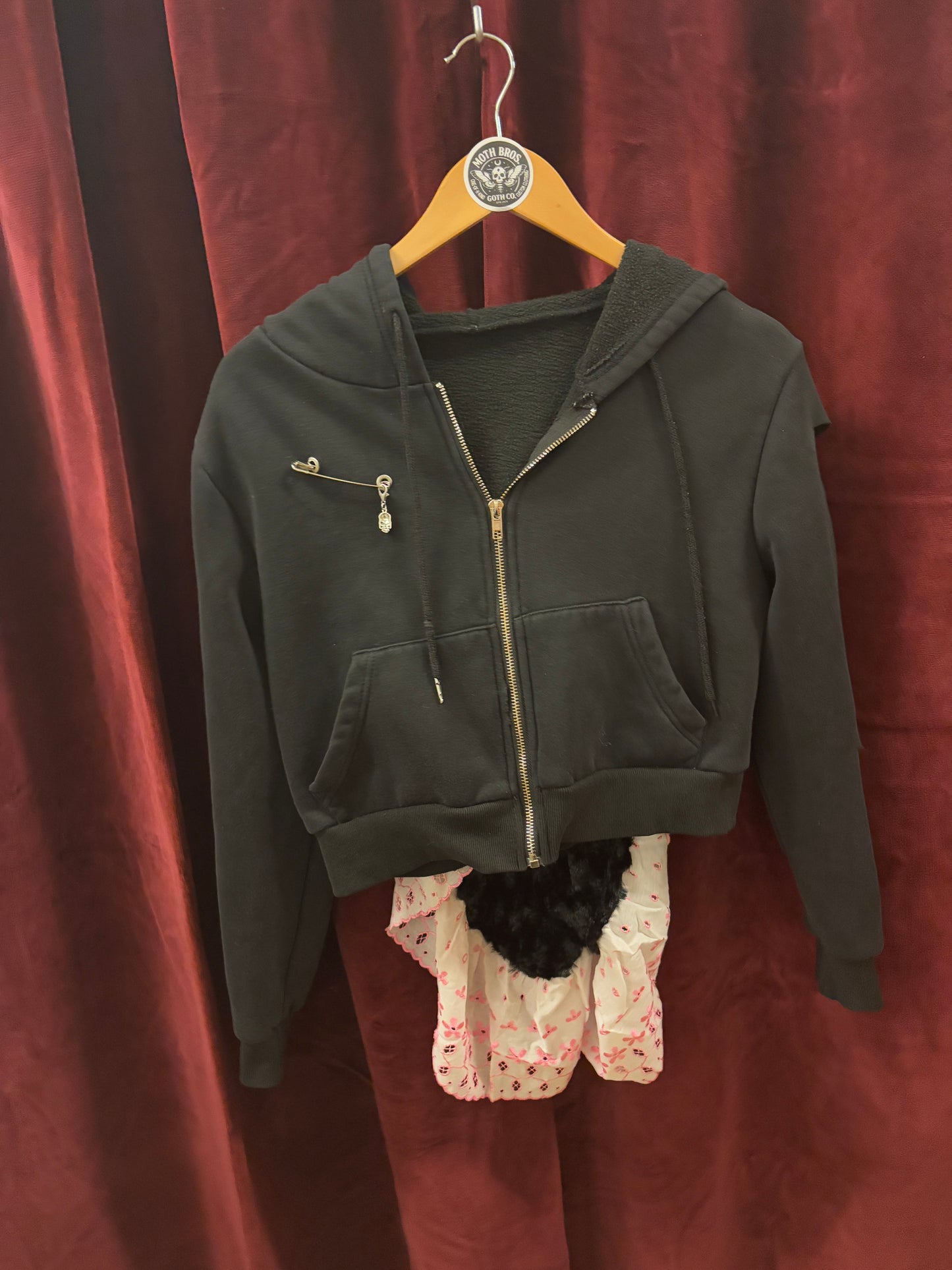 🐰 BUN-BUN Hoodie (Pink Lace) - SIZE S/M - UNLUCKY 13 COLLECTION: 20 of 63