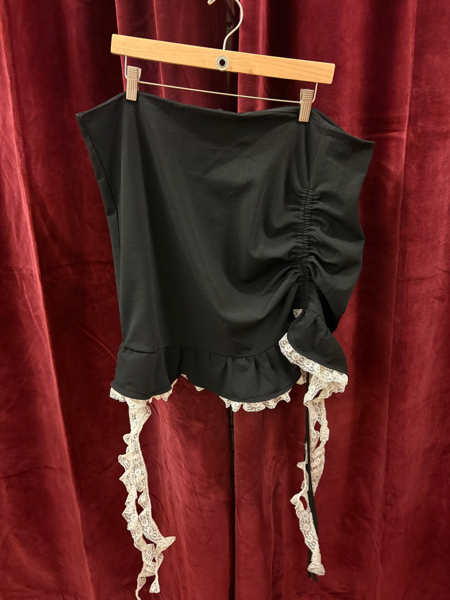 ☠️ ARSENIC & WHITE LACE SKIRT - SIZE 2X/3X - UNLUCKY 13 COLLECTION: 26 of 63