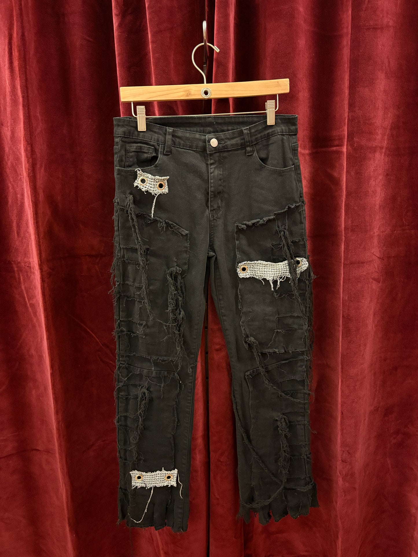 💀 CRUSTY PUNK PANTS - SIZE S/M - UNLUCKY 13 COLLECTION: 32 of 63