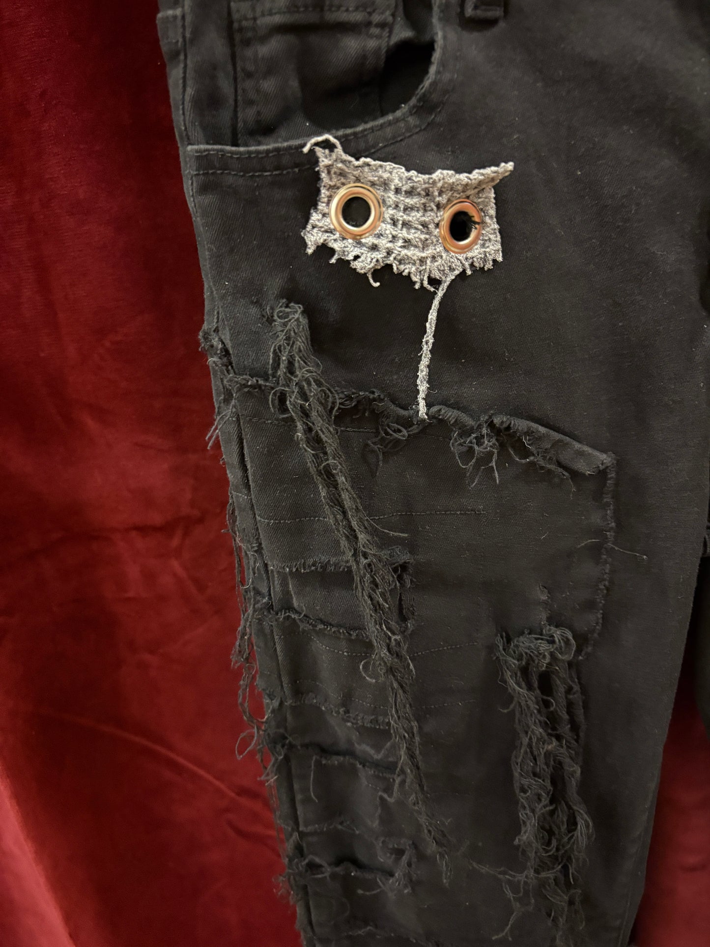 💀 CRUSTY PUNK PANTS - SIZE S/M - UNLUCKY 13 COLLECTION: 32 of 63