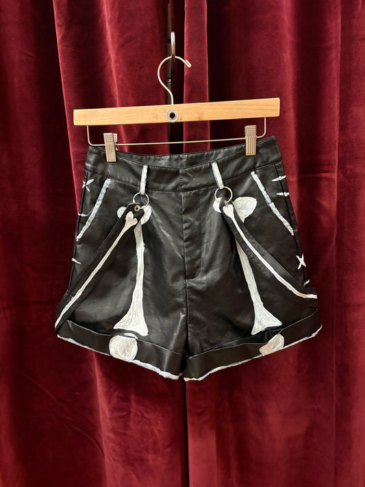 🦴 SPOOKY SCARY SKELE-SHORTS - SIZE S - UNLUCKY 13 COLLECTION: 37 of 63