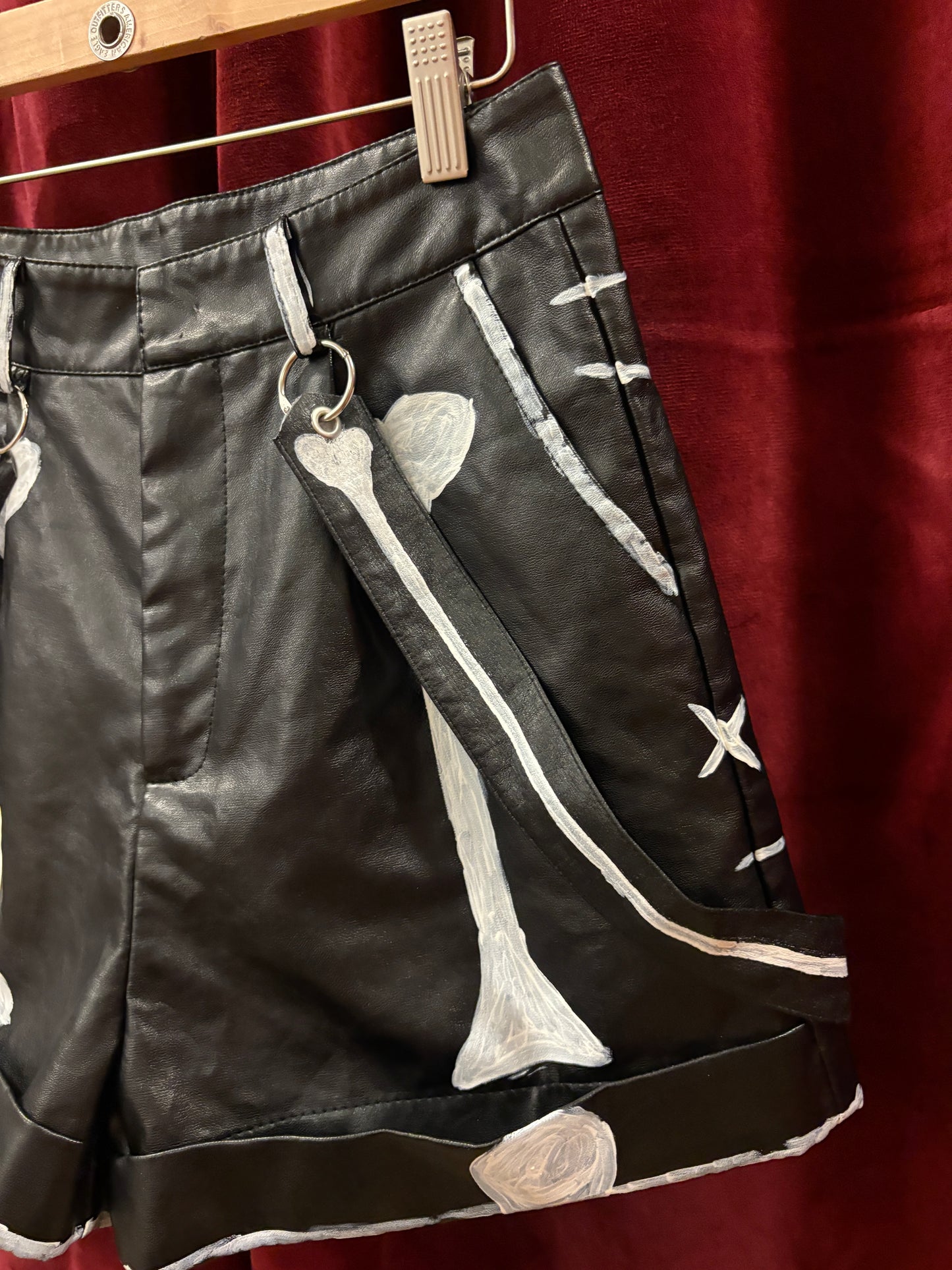 🦴 SPOOKY SCARY SKELE-SHORTS - SIZE S - UNLUCKY 13 COLLECTION: 37 of 63