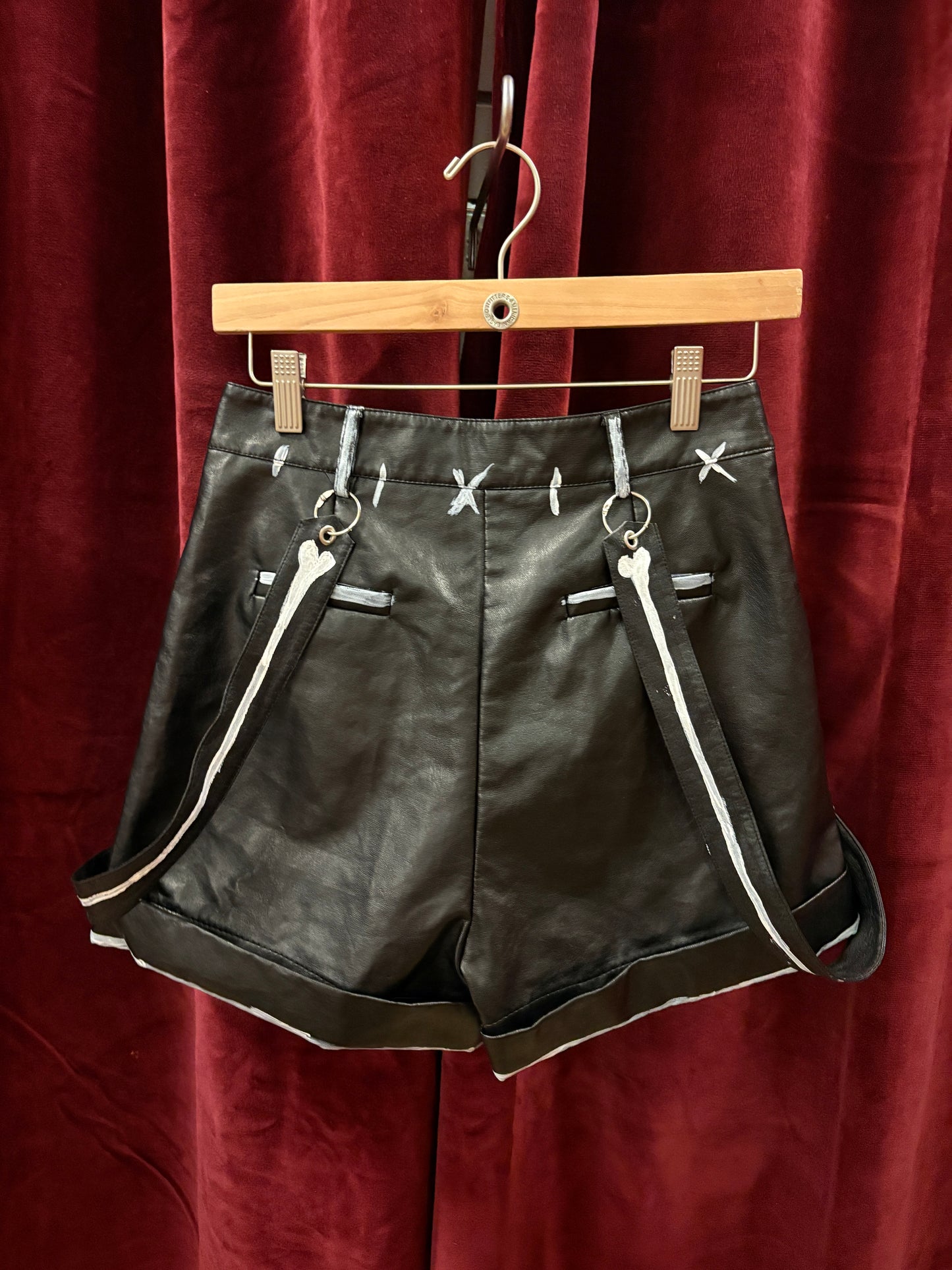 🦴 SPOOKY SCARY SKELE-SHORTS - SIZE S - UNLUCKY 13 COLLECTION: 37 of 63