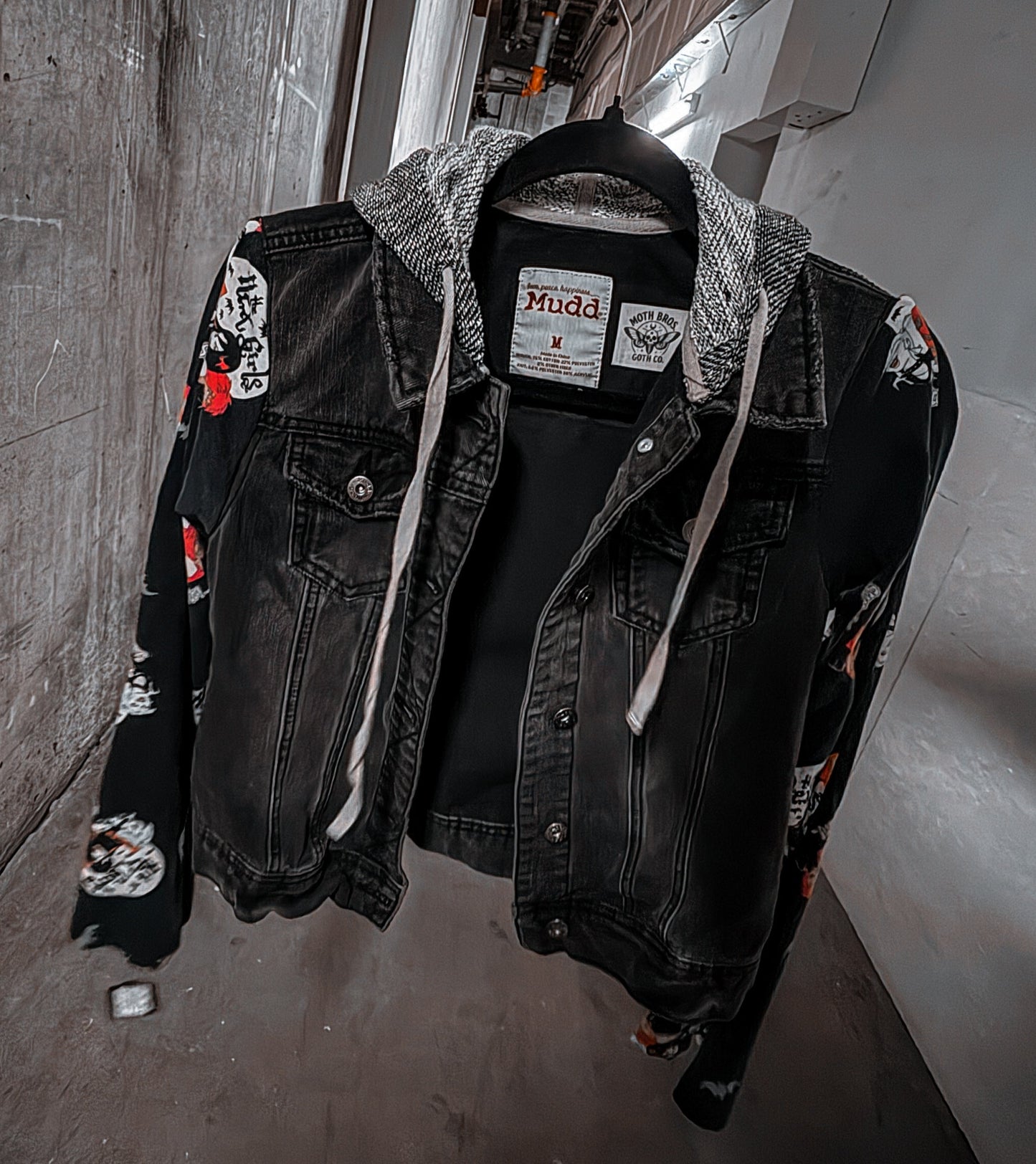“Hexed & Vexed” — Hex Girls Denim Hoodie Jacket