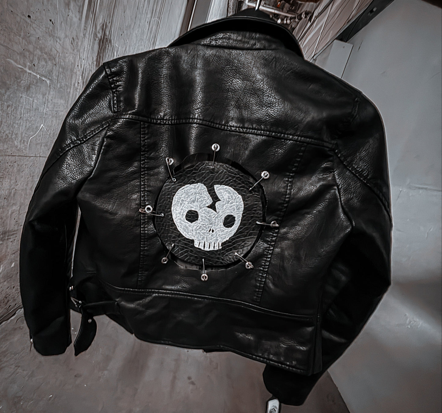 “Splitting Headache” — Custom Leather Moto Jacket