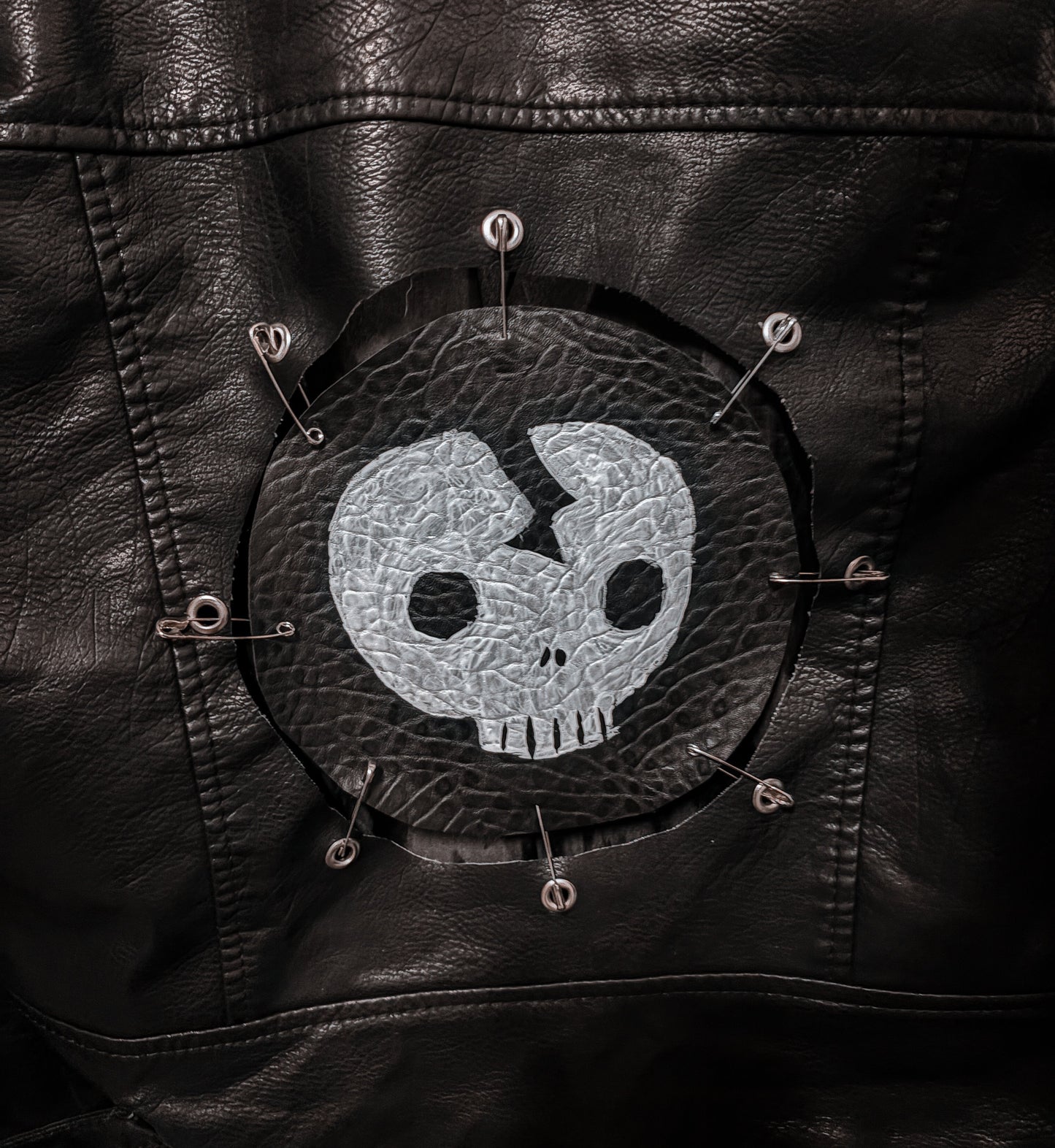 “Splitting Headache” — Custom Leather Moto Jacket
