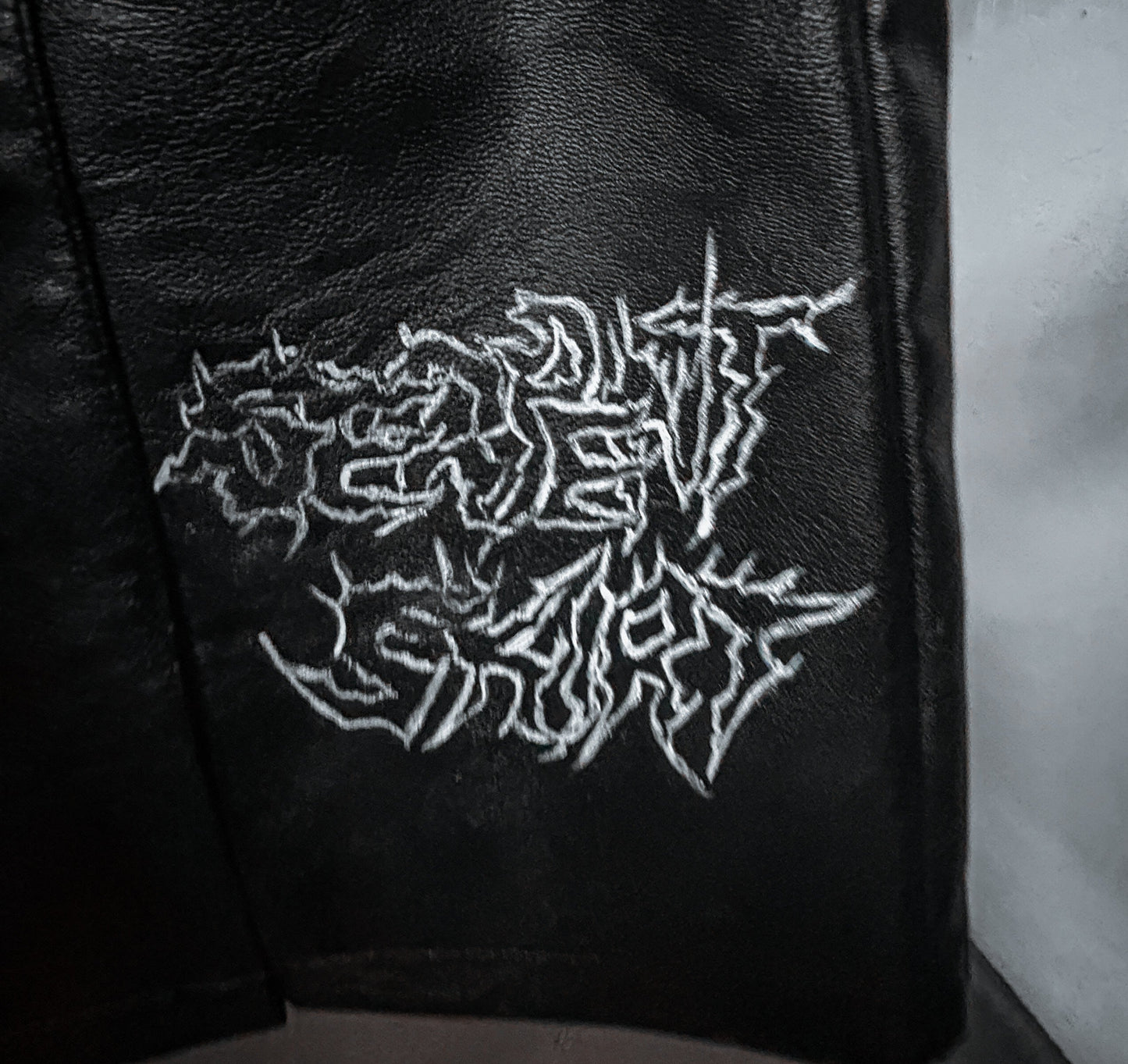 “Serpent Skirt” — Hand-Painted Death Rock Mini