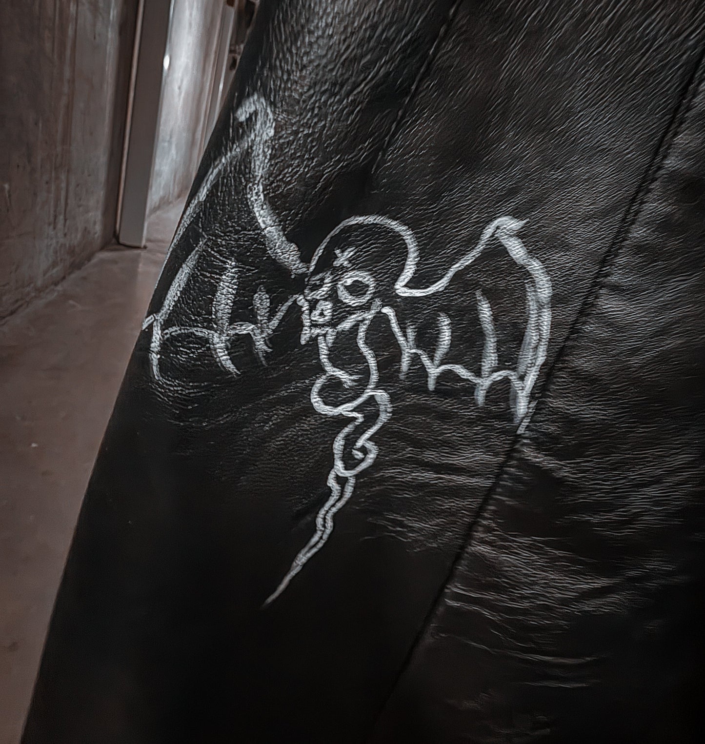 “Serpent Skirt” — Hand-Painted Death Rock Mini