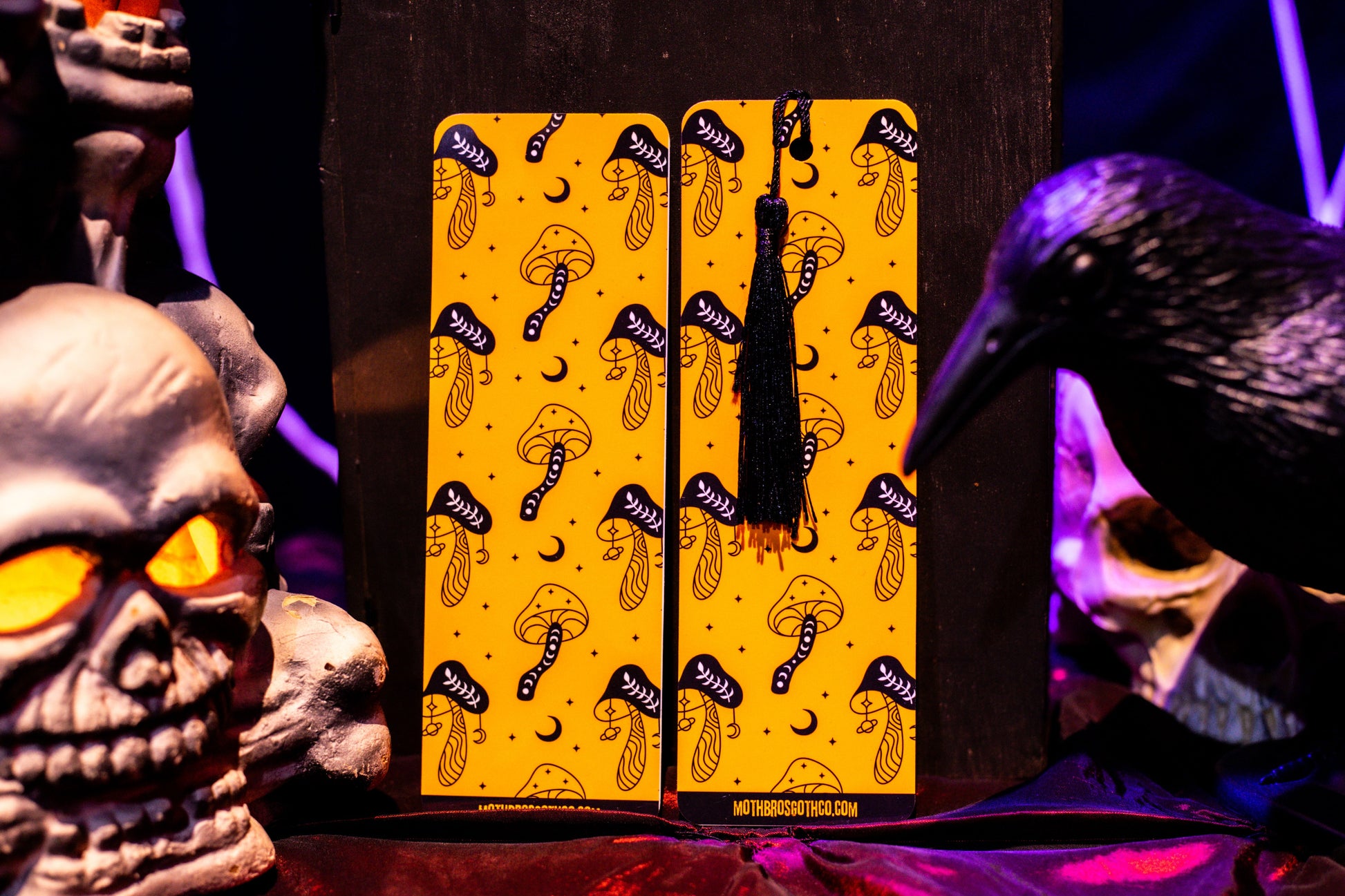 Midnight Mushrooms Bookmark