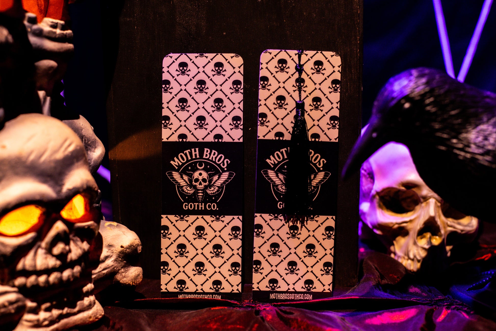Moth Bros Goth Co Logo Bookmark