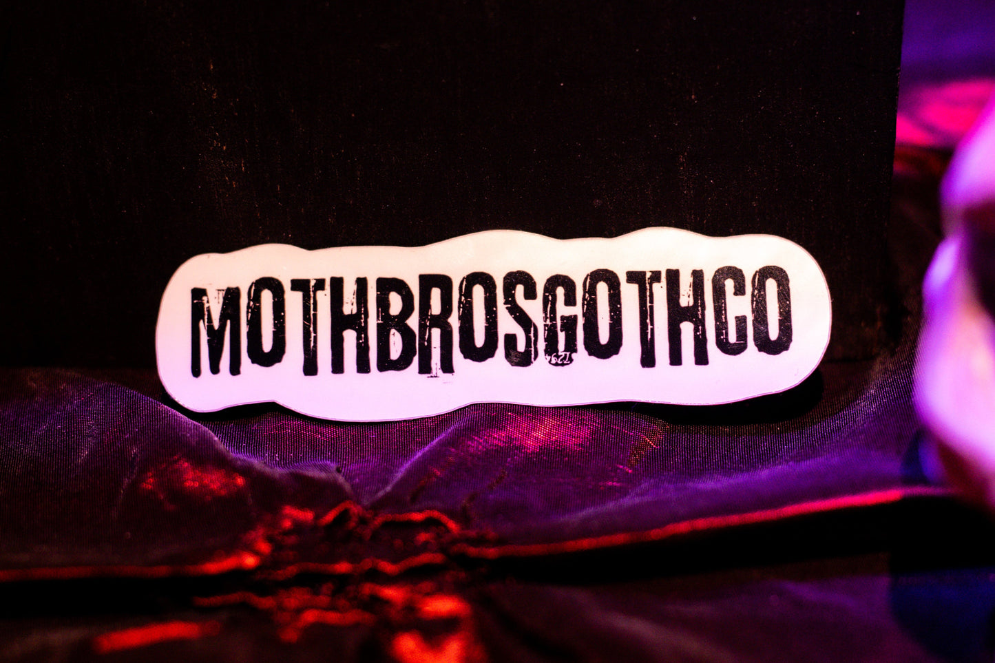 Moth Bros Goth Co Small Sticker