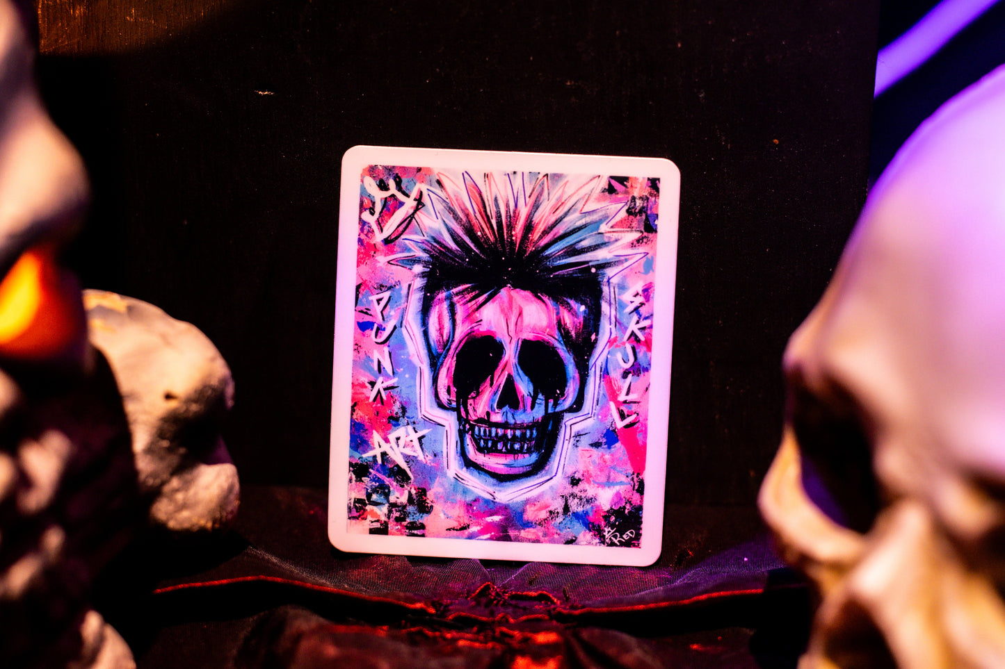 Punk Art Skull Sticker
