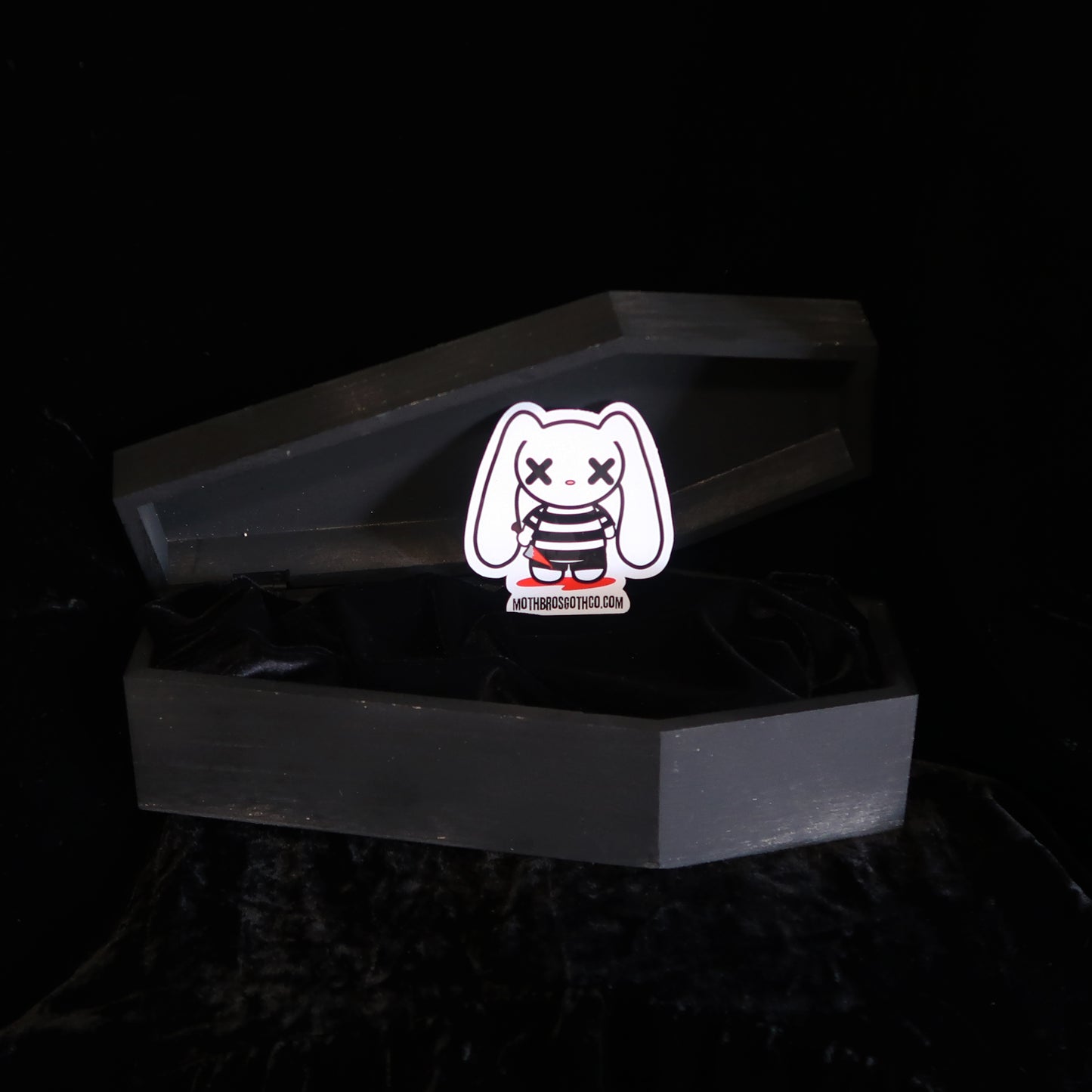 Bye-Bye Bunny Sticker - Killer Cute Goth Bunny