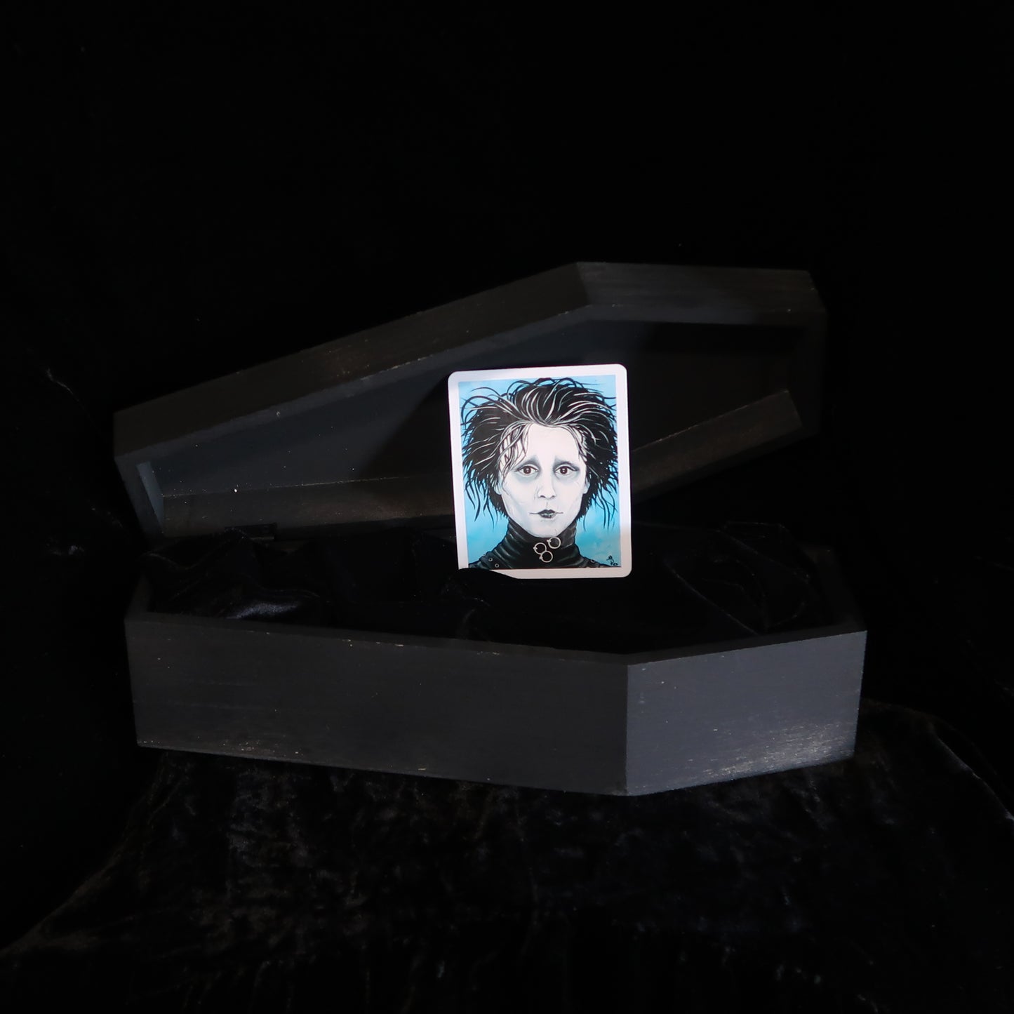 Edward Scissorhands Art Sticker - Original Gothic Portrait by RED