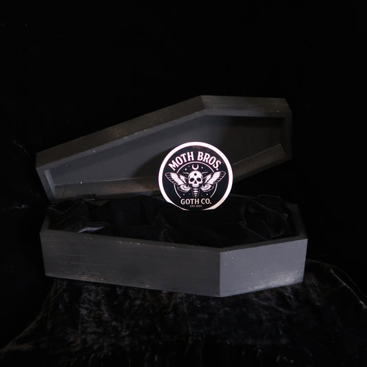 Death's Head Moth Logo Sticker - Moth Bros. Goth Co.